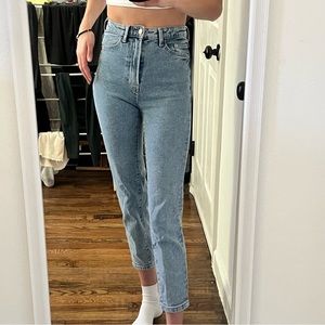 Stradivarius cotton slim mom jean